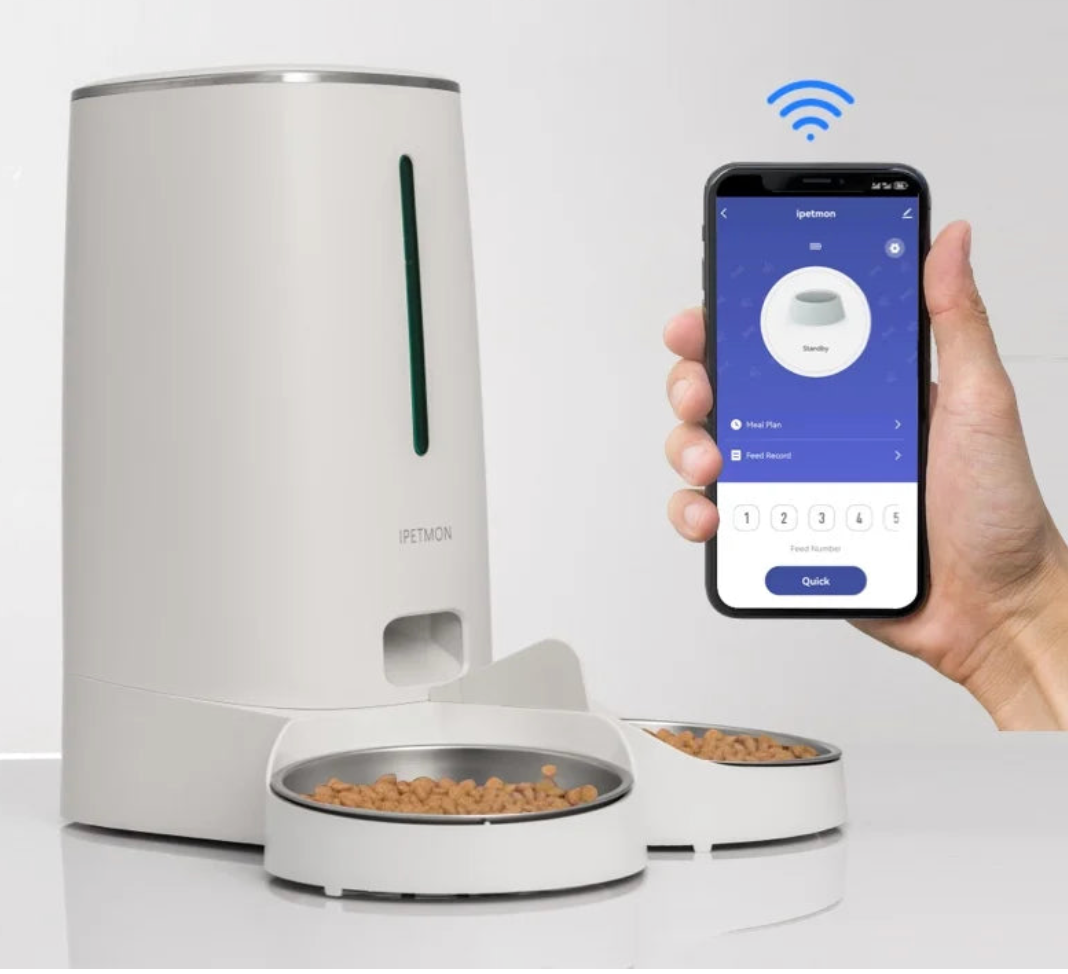 Pet Feeder For Two Pets